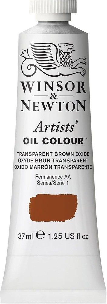Winsor & Newton Artists’ Oil Color, 37ml (1.25 oz) Tube, Transparent Brown Oxide