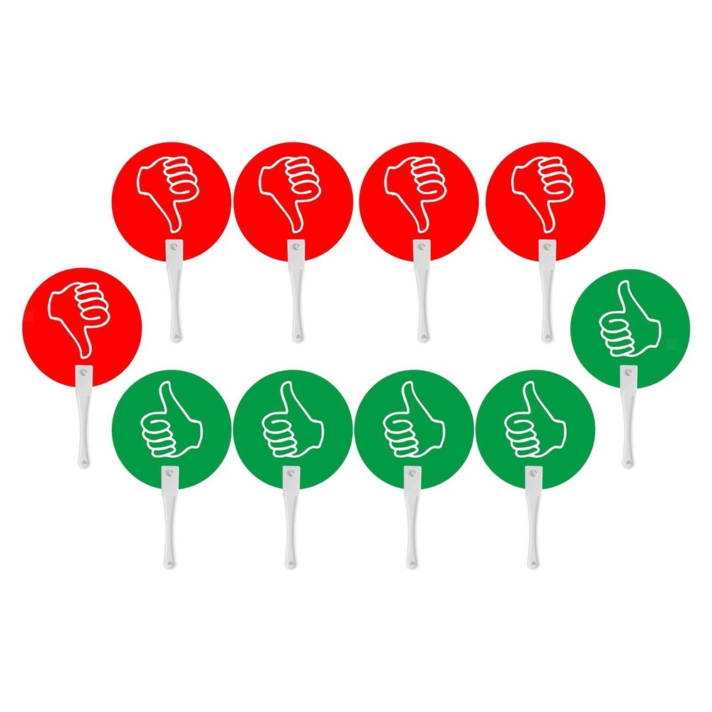 10x Multifunctional, Portable And Educational Voting Paddles
