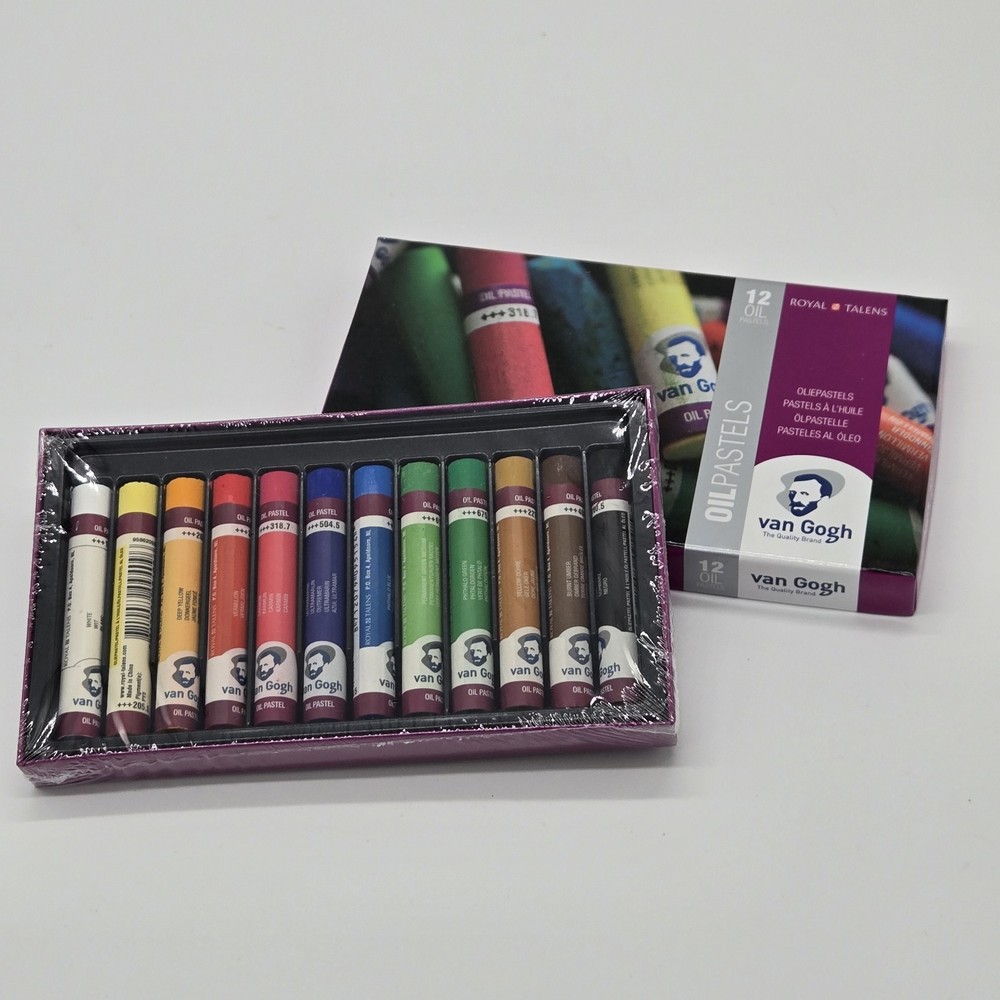 Royal Talens Van Gogh Oil Pastels Set 12ct NEW FACTORY SEALED