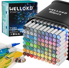 Versatile 80 Color Dual Tip Acrylic Paint Set – Ideal for Everyone’s Creativity