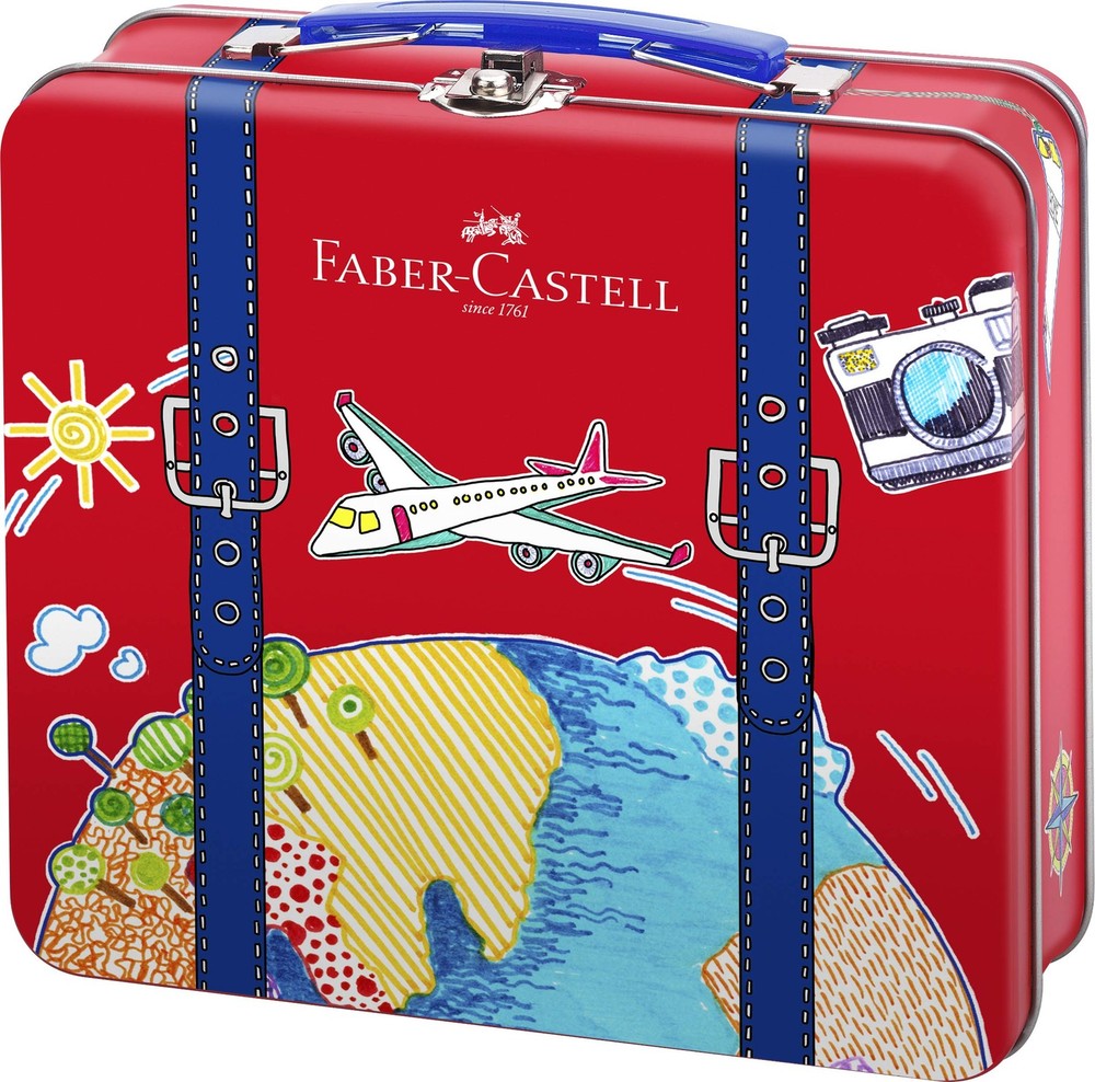 Faber-Castell – Connector Fibre-tip pen in suitcase, 40 pc (155535) Case of 40.