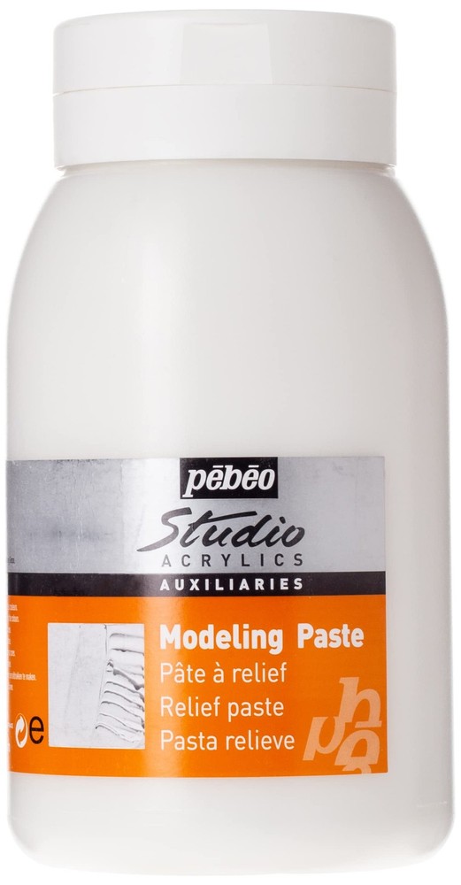 Studio Acrylics Modeling Paste 1 L 33.8 fl oz Jar Transparent 524160 Art