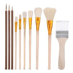 10 Pack Glaze Brushes for Pottery Glaze Brushes, Glaze Brushes for Pottery,2254