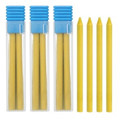 16Pcs, 5.6mm 2B Carpenter Pencil Refill Solid Dry Pencil Refill Yellow