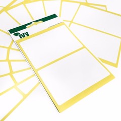Ivy 120 Self Adhesive Sticky White Labels / Stickers 50 x 80mm
