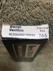 Berol Verithin Colored Pencils Carmine Red 745 Lot Of 1 Pack Of 12 Lead Pencils