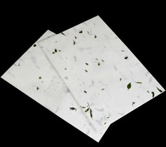 20 Pc Natural Plant Fibre Handmade Flowers Letter Rice Xuan Paper Calligraphy