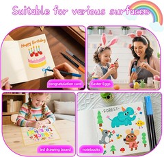 12-Color Liquid Markers for Led Note Board, Compatible with Light Up Dr