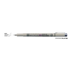 SAKURA PIGMA Micron 003 Archival Ink Pen Fine Liner 0.15mm Black 5ea Set Japan