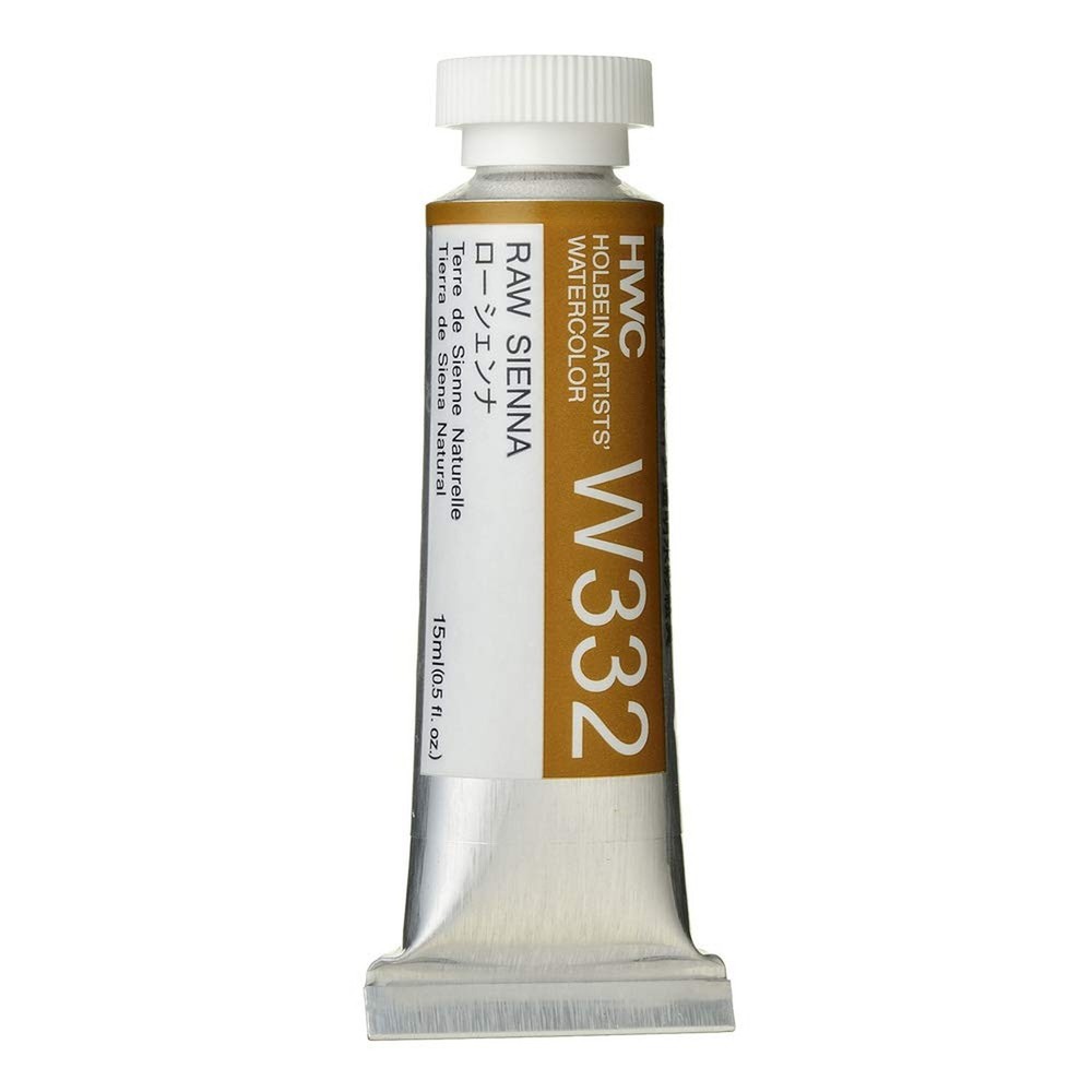 Holbein Artist’s Watercolor 15ml Tube (Raw Sienna) W332