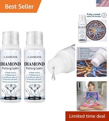 2 Pack 240ML Diamond Painting Sealer, 5D Diamond Painting Art Glue Permanent …