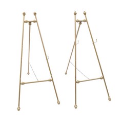 2PCS Easel Stands Floor Mount Golden Wedding Easel Stand For Wedding Party