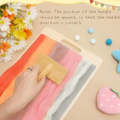 Tessco for you 4 Pcs Wool Blending Board Carding Brush Set with 1 Wool Hand C…