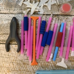Diamond Painting Tools Lot Pens Trays Wax