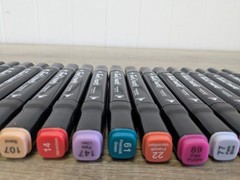 Variety Of 69 Touch Pens Dual Tip (Broad & Fine) Art Marker Colouring Pens