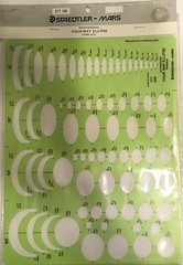 Staedtler Mars Four Way Elipse Template #977 108