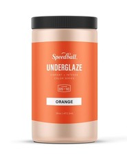 16 Ounce Orange Paint for Detailed Painting Dinnerware Safe Opaque Underglaze