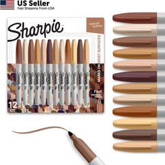 Sharpie Special Edition 12 Count Portrait Colors Fine Point Skin Tone Markers