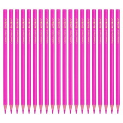 Rose Red Colored Pencils Set, 20 Pcs Oil Color Pencils