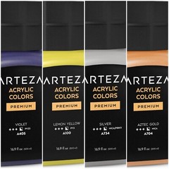 ARTEZA Acrylic Colors Premium Paint 16.9oz(500ml) Multiple Colors Available