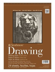 24 Sheets 400 Series Drawing Smooth Surface White Paper Pad 11×14″ 400105