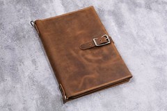 Leather sketchbook cover case for sketch pad 9″ x 12″ Drawing Sketch Pad Holder