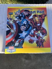 Marvel Avengers Super Heroes Art Pad 14×16 Coloring Activities Stickers Huge