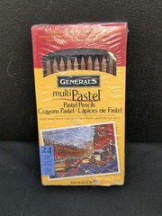 General’s Multi Pastel Chalk Pencils Assorted Colors Set of 24