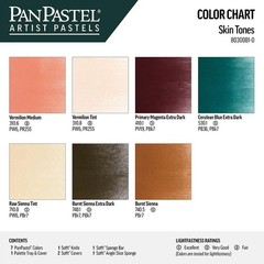 “Skin Tone Artist Pastels Set – 7 Professional Colors in Unique Pan Format”