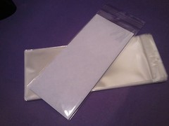 50 4.3 x 9.5 #10 Clear Resealable Cello Bag Plastic Envelope Cellophane Sleeve