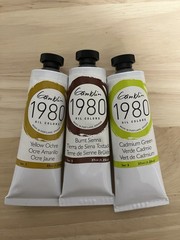 Gamblin 1980 Oil Colors Lot Of 3 Paint Tubes 37ml