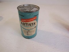 Binney Smith Powder Paint Artista 1600 Gold Partial Container Non Toxic Vintage
