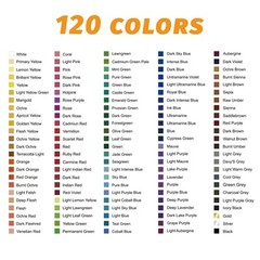 122 Colored Pencils KitOil Based Soft Core Professional Color Drawing Set wit…