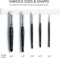 ARTIFY Drybrush Set of 5 Sizes (Black)