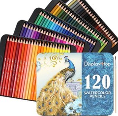 72 Pcs Professional Watercolour Pencils, Vibrant Colors, Water Blending Effects