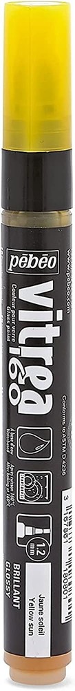 Vitrea 160, Glossy Glass Paint Marker – Yellow Sun