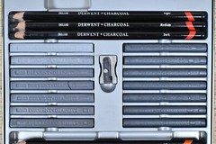 33 pc Derwent Drawing Pencil Set in Original Tin Case Used Made in England