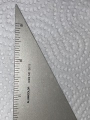 Alumicolor Aluminum 9 Inch Calibrated Drafting 9 Inch, 30/60/90 Degree