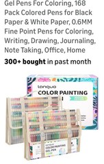 NEW Languo 168 PCS Gel Pens for Adult Coloring Books 162 Colors Gel Colored Pens