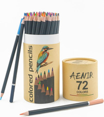 Colored Pencils for Adult Coloring Books, 72 Colors Drawing Pencils