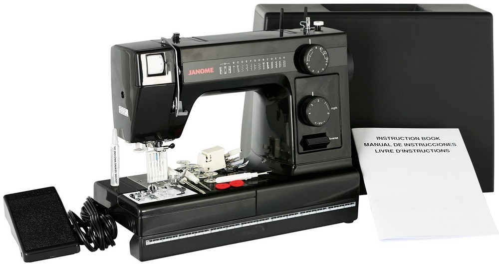 Sewing Machine Janome HD1000BE All Metal Body Black Edition HD1000 size