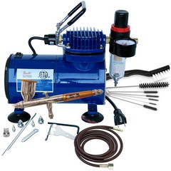 Paasche Airbrush Company Airbrush & Compressor Package TG3F D500SR & AC7