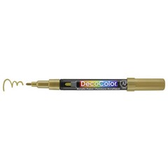 DecoColor Fine Tip Paint Marker Set 4/Pkg – Black, White, Gold And Silver
