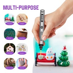 Mini Drill Pen, 5-Speed, LED Lights, OLED Display, Aluminium Box, Resin Drill…