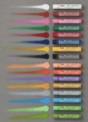 Pentel Art Crayon Oil Pastels Supervised by Harumichi Shibasaki 16-pc, 8-pc, etc