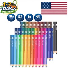 Non-Toxic 80 Color Soft Core Pencils with Numbered Labels – Safe for All Ages