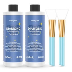 VansyLife Updated Diamond Painting Sealer 2 Pack 500ML with Large, Clear