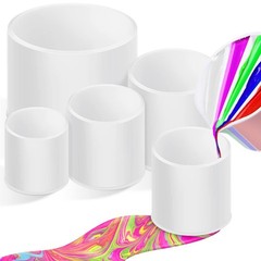 4 PCS Open Cup Bundle Acrylic Paint Pour Silicone Leaky Floating Resin