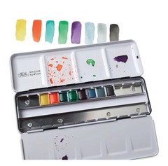 Winsor & Newton Professional Watercolor – Set of 8 Revival Collection, Half Pans