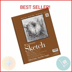 Strathmore 400 Series Sketch Pad, 5.5×8.5 inch, 100 Sheets – Artist Sketchbook f